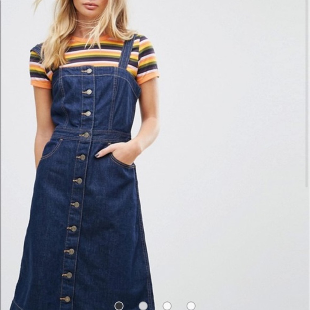 Levi’s orange tab button front dress